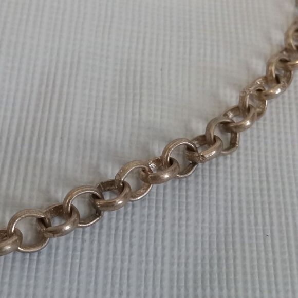 Canvas Gold Toned Metal Belcher Chain Lightweight Choker Style Fashion Necklace - Picture 4 of 10